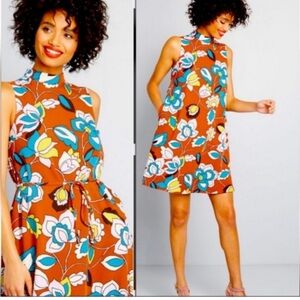 Modcloth retro shift floral mini dress